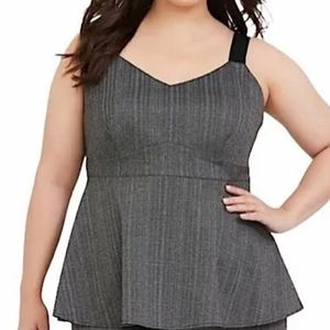Torrid Chevron Peplum Tank
